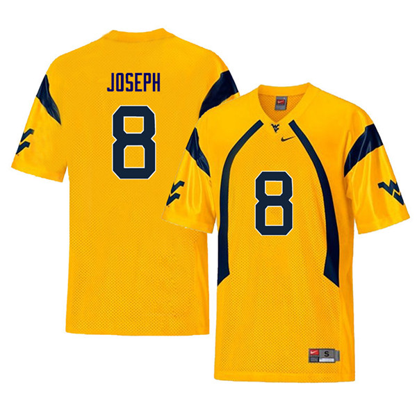 NCAA Men's Karl Joseph West Virginia Mountaineers Yellow #8 Nike Stitched Football College Retro Authentic Jersey OQ23I55QJ